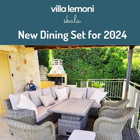 Lemoni Skala - Heated Infinity Pool With Sea Views & Outside Cinema 빌라 *