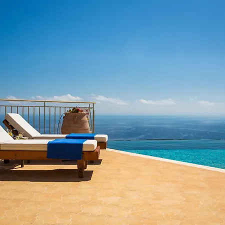 Lemoni Skala - Heated Infinity Pool With Sea Views & Outside Cinema 빌라 *