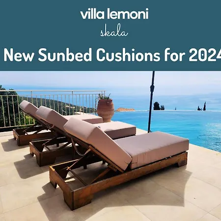 Lemoni Skala - Infinity Pool With Sea Views, Bean Bag And Bbq Villa Skala (Kefalonia)