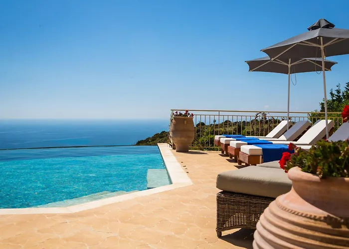 Lemoni Skala - Heated Infinity Pool With Sea Views & Outside Cinema Willa *