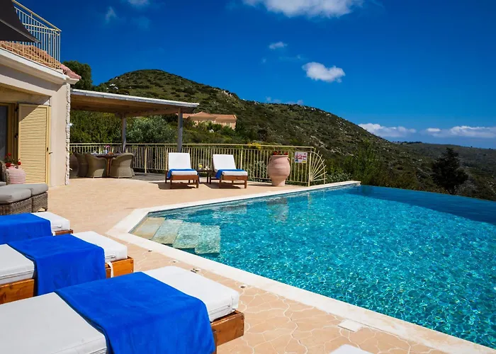 Willa Lemoni Skala - Heated Infinity Pool With Sea Views & Outside Cinema Skala (Kefalonia)