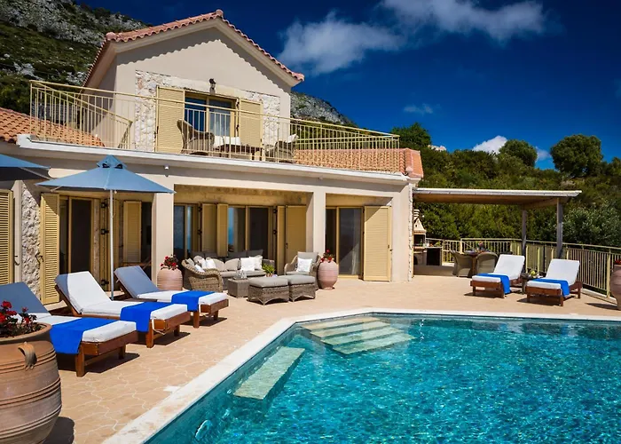 Lemoni Skala - Heated Infinity Pool With Sea Views & Outside Cinema Willa *