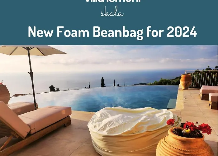 Lemoni Skala - Heated Infinity Pool With Sea Views & Outside Cinema Villa *