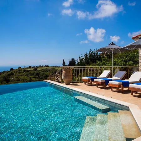 Вилла Lemoni Skala - Heated Infinity Pool With Sea Views & Outside Cinema *